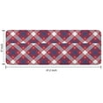 thumbnail image 7 of Red Blue White Star Plaid Checkered Pattern Kitchen Rug Mat,Kitchen Runner Rugs Non Skid Washable,Decorative Kitchen Floor Mats for Kitchen,Sink,Laundry,17"x47.2", 7 of 7