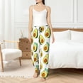 thumbnail image 4 of Fotbe Flowers Avocado Pantalones de Pijama para Mujer, Pantalones de Dormir, Pantalones Pj con Cordón y Bolsillos-Large, 4 of 6