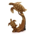 thumbnail image 2 of unison gifts MME-179 9.5 INCH WOODLIKE MOM and Baby SEA Turtle Swimming, Multicolor, 2 of 2
