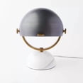 thumbnail image 4 of M H OVERSEAS Modern Domed Table Lamp, Adjustable Light with White Marble Base, Bedroom Lighting, 4 of 4