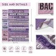 thumbnail image 6 of Best Friend Birthday Gifts for Women, Birthday Gifts for Best Friend Women, Best Friend Blanket 60"x50", Friendship Gifts for Women Friends, Gifts for Friends Female, BFF Gifts for Women, 6 of 6