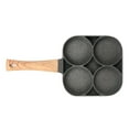 thumbnail image 3 of Fried Egg Pan, 4 Cups Matte Black Egg Frying Pan  for Breakfast, 3 of 8