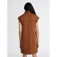 thumbnail image 4 of Free Assembly Women's Turtleneck Sweater Mini Dress, Sleeveless, Sizes XS-XXL, 4 of 6