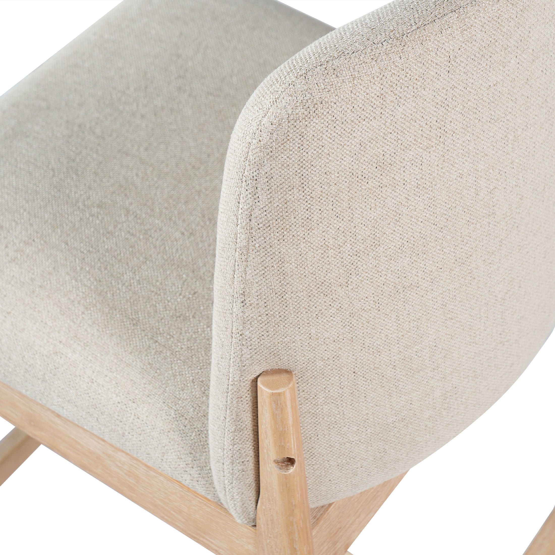 Christopher Knight Home 38"H Beige Upholstered Counter Stools Set of 4, Natural Finish Rubberwood Frame