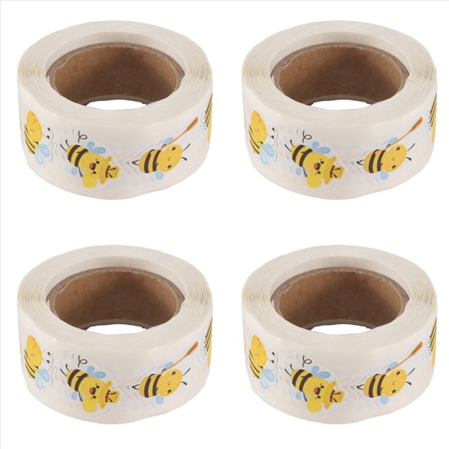 Rollo de Pegatinas de Abejas: 2000 Pegatinas Lindas de Abejas para Guarderías, , Material de Oficina y Manualidades