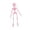 A001- Pink, variant on Halloween Skeleton Decorations 6 Inch Plastic Skeleton 3D Printed Action Figure Refrigerator Cute Halloween Decor for Home Kitchen Display 1 Pack