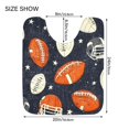 thumbnail image 5 of BZSMCE Rugby Pattern (39) Pattern 2-Piece Non-Slip Absorbent Bathroom Rug Set, Soft Bath Mat & Toilet Rug, 5 of 8