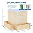 thumbnail image 7 of Accreate Air Conditioner Fence Panels, Outdoor Wood Privacy Screen with Planter Box for Outside, Pool Equipment Enclosure, Trash Can Hider Outdoor, 7 of 7