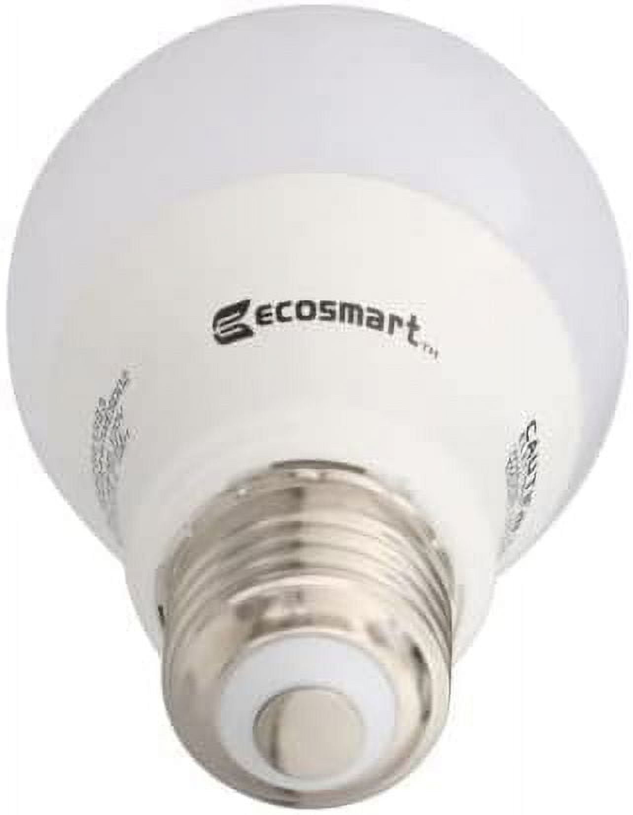 EcoSmart 40-Watt Equivalent A19 Dimmable Energy Star LED Light Bulb Bright White (4-Pack)