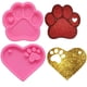thumbnail image 5 of 2 moldes de silicona para resina, moldes de silicona para joyería resina epoxi y 10 piezas. Llaveros con cadena Pet Paw Shape llavero hecho a mano molde de silicona con formas de llavero de agujero Adepaton ZH-181, 5 of 9