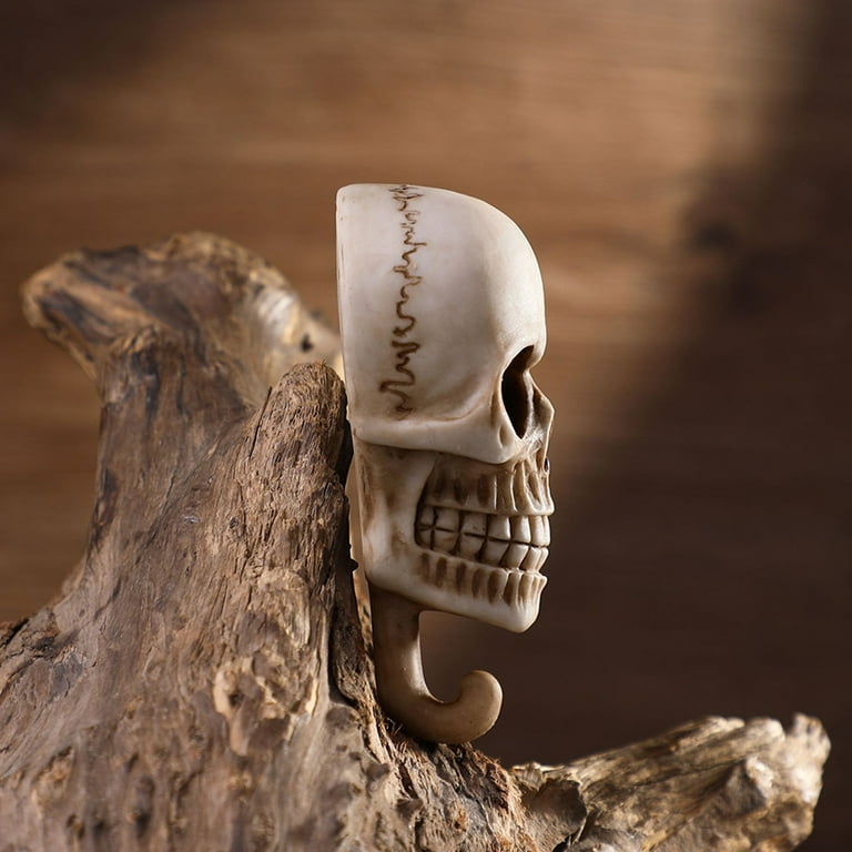 2 4 10 Packs Skull Wall Hooks Home Kitchen Wall Mounted Skeleton Key Holder Hat Rack Organiser Bathroom Hanger