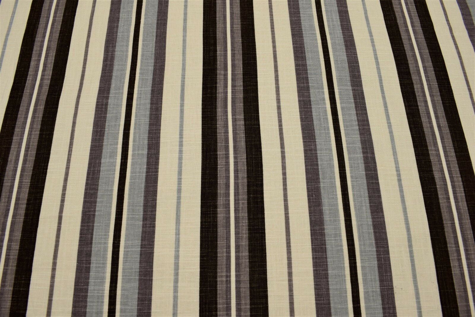 Beige Blue Drapery Upholstery Fabric Indoor/Outdoor Decorator Stripe Tan 