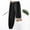 Black, variant on Gifts Dianli Winter Pajamas Solid Color Plush Thick Sleep Pants High Waist Elastic Thermal Fleece Lined Warm Cozy Lounge Bottoms Soft Insulated Homewear Relaxed Fit Nightwear Loungewear