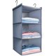 thumbnail image 2 of Paquetes de organizadores y almacenamiento de armario Oxford colgantes de 3 estantes TANGJMXG, 2 of 4