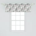 thumbnail image 2 of Ambesonne London Window Valance, Famous Big Ben Sketchy, 54" X 18", Multicolor, 2 of 3