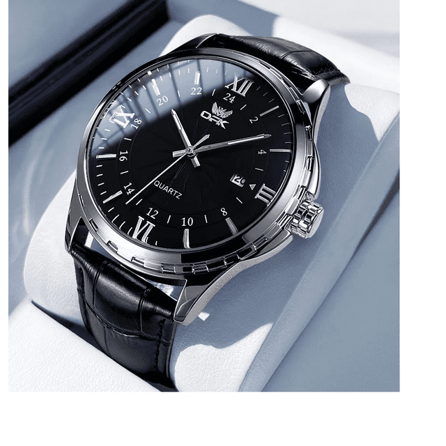 Reloj Hombre Original Impermeable Cuarzo Luminoso Xtellar negro