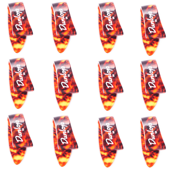 DUN-9022R Dunlop Shell Medium Thumb Pick 12 Pack