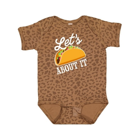 

Inktastic Lets Taco About It with Taco Illustration Gift Baby Boy or Baby Girl Bodysuit