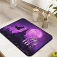 thumbnail image 3 of Dish Drying Mat for Kitchen Counter Halloween Horror Pumpkin Spooky Castle Moon Kitchen Drying Mat Non Slip Foldable Washable 18x24 Inch Dish Drying Pad for Coffee Tableware Sink Countertop, 3 of 7