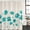 Blue, variant on Yellow Flowers Shower Curtain Set - 72" x 78" Washable Bathtub Curtain with 12 Hooks, Farmhouse Botanical Watercolor Floral Waterproof Fabric Stall Shower Curtains for Bathroom/Bathtub Décor