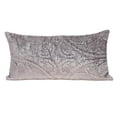 thumbnail image 1 of HomeRoots 402841 Taupe Quilted Velvet Lumbar Throw Pillow, 1 of 1