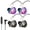colors+black, variant on 2026 QKZ AK6 Pro Wired IEM for Gaming Earbuds with MIC, in Ear Monitor Headphones, Deep Bass Sound, 1DD 11mm Dynamic Driver, IEM for Music Video Calling (Black)