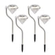 thumbnail image 1 of 4 luces solares para el jardín de diamantes acero inoxidable LED Decoración de jardín Abanopi 4pcs, 1 of 7