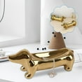 thumbnail image 3 of Dachshund-Shaped Jewelry Tray - for Rings, Earrings, Cosmetics, Cute Home Decor,Vintage Style, 3 of 5
