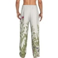 thumbnail image 3 of Goofa Herbs and Wildflowers Printed Soft Pajama Pants for Men, Wide Leg Comfy Casual Lounge Yoga Pants-Medium, 3 of 9