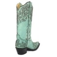 thumbnail image 3 of CORRAL G1387 Turquoise Embroidered Laser Cut Snip Toe Boots (7.5 M US), 3 of 5