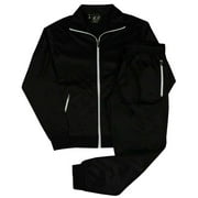 MEN CLASSIC SOLID JOGGER TRACKSUIT W/DRAWSTRINGS SMALL UPTO 5XL
