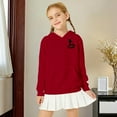 thumbnail image 2 of Jamsmile Toddler Girls Hoodies Sweatshirts Adorable Cat Print Hooded Sweatshirts Children Girls Pullover Animal Cozy Outerwear, 2 of 4
