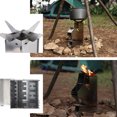 thumbnail image 4 of Estufa de madera para exteriores desmontables estufa de acero inoxidable inoxidable de acero estufa de campamento de rocas de acero inoxidable, 4 of 7