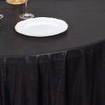 thumbnail image 4 of Efavormart 120" Shiny Black Round Polyester Tablecloth With Shimmer Sequin Dots, 4 of 9