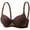 Coffee, variant on Bra for Women, Womens Push Up Bra, Women's Lace Wireless Back Closure Thin Breathable Comfortable Soft Lightweight Daily Bras Coffee,38/85AB