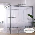 thumbnail image 2 of Moustiquaire de Lit Double SZHTFX Grande Moustiquaire Carré Simples 4 Portes pour Anti-Insectes Universelle Voilage Baldaquin IntéRieur et ExtéRieur 210*190*240 cm avec Outil d'installation, 2 of 8
