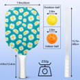 thumbnail image 3 of Pickleball Paddles Set Of 1, Fiberglass Surface, Daisy Floral Print, 1 Paddle, 2 Balls & Bag, 3 of 5