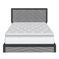 thumbnail image 6 of Boyd Sleep Barcelona Black/Gray Linen Queen Size Fully Upholstered Platform Bed Frame with Adjustable Headboard, 6 of 15