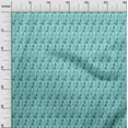 thumbnail image 3 of oneOone Cotton Poplin Aqua Blue Fabric Floral Quilting Supplies Print Sewing Fabric By The Yard 42 Inch Wide, 3 of 4