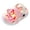 Pink, variant on Kids' Boys Girls LED Light up Clogs Cute Cartoon Slippers Toddlers Slip on Indoor Outdoor Beach Sandals Non Slip Slides 6 Toddler