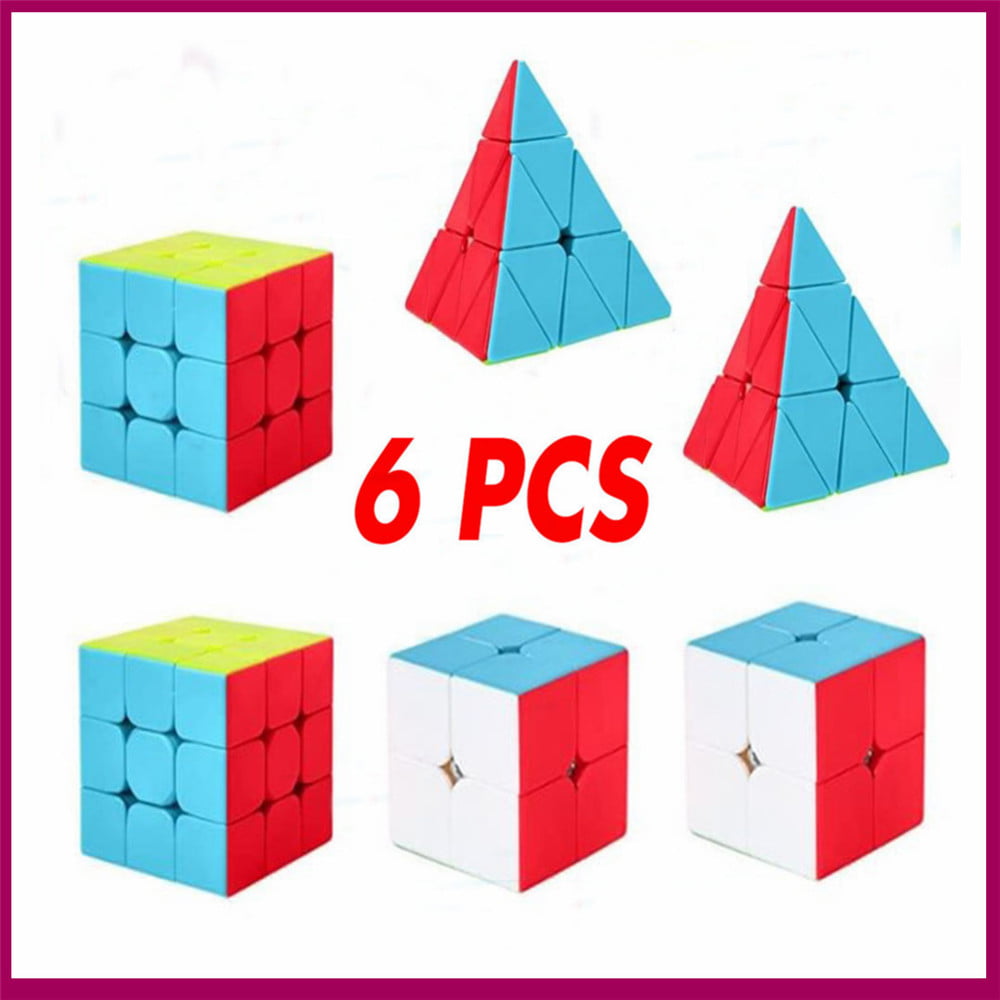 2 PCS Magic Cube Classic Magic Puzzle Mind Game Kids Fun Cube Toy kids 