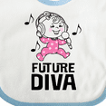 thumbnail image 4 of Inktastic Future Diva Baby Girl Singer Girls Baby Bib, 4 of 4