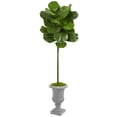 thumbnail image 2 of Nearly Natural 63-In. Fiddle Leaf Artificial Tree in Decorative Urn, 2 of 2