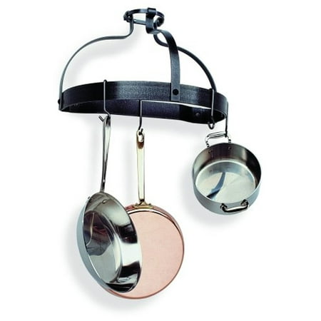 - Enclume Premier Wall Crown Pot Rack, Hammered Steel