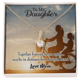 thumbnail image 2 of To My Daughter Together Forever From Mom Alluring Ribbon Necklace Message Card, 2 of 20