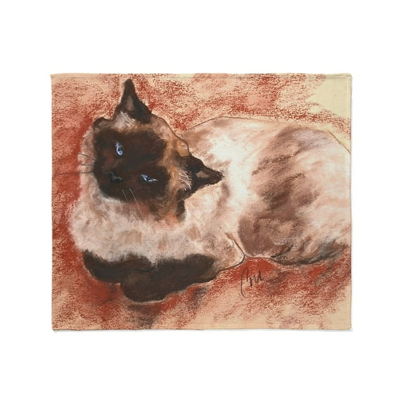 CafePress - Spirit Ragdoll Siamese Cat Throw Blanket - Soft Fleece Throw Blanket, 50"x60" for All Ages