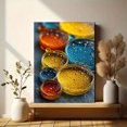 thumbnail image 6 of Yellow Blue Abstract Oil Water Macro Canvas Art, Modern Artwork for Home Office Wall Decor, 6 of 8