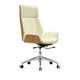 thumbnail image 3 of Back Cushion Leather Office Chair Design Extendable Orange Study Executive Chair Wheels Rotating Bedroom Silla Oficina Furniture My Lux Decor Round, 3 of 14