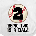 thumbnail image 4 of Inktastic 2nd Birthday Baseball 2 Year Old Boy Boys or Girls Baby Bib, 4 of 4
