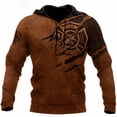 thumbnail image 3 of Sudadera con capucha de bombero para hombre, sudadera con estampado 3D, sudadera con capucha de diseñador de manga larga de otoño para hombre, 3 of 5